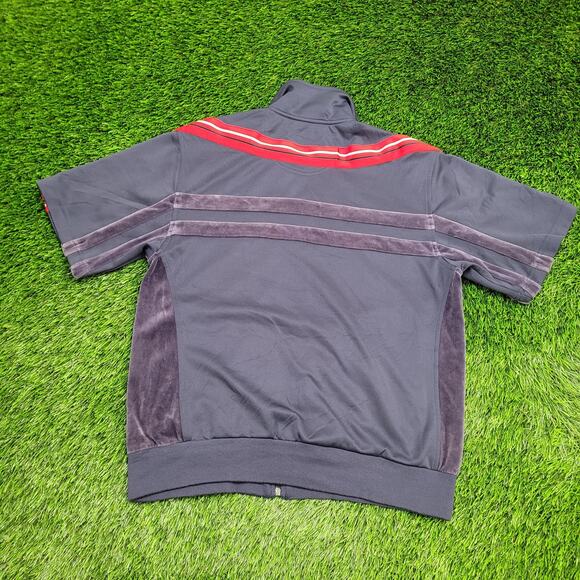 FILA Terry Track Jacket Small 21x25 Baggy Cropped - Picture 4 of 12